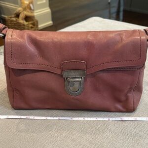 Prada Pink Leather Messenger Bag